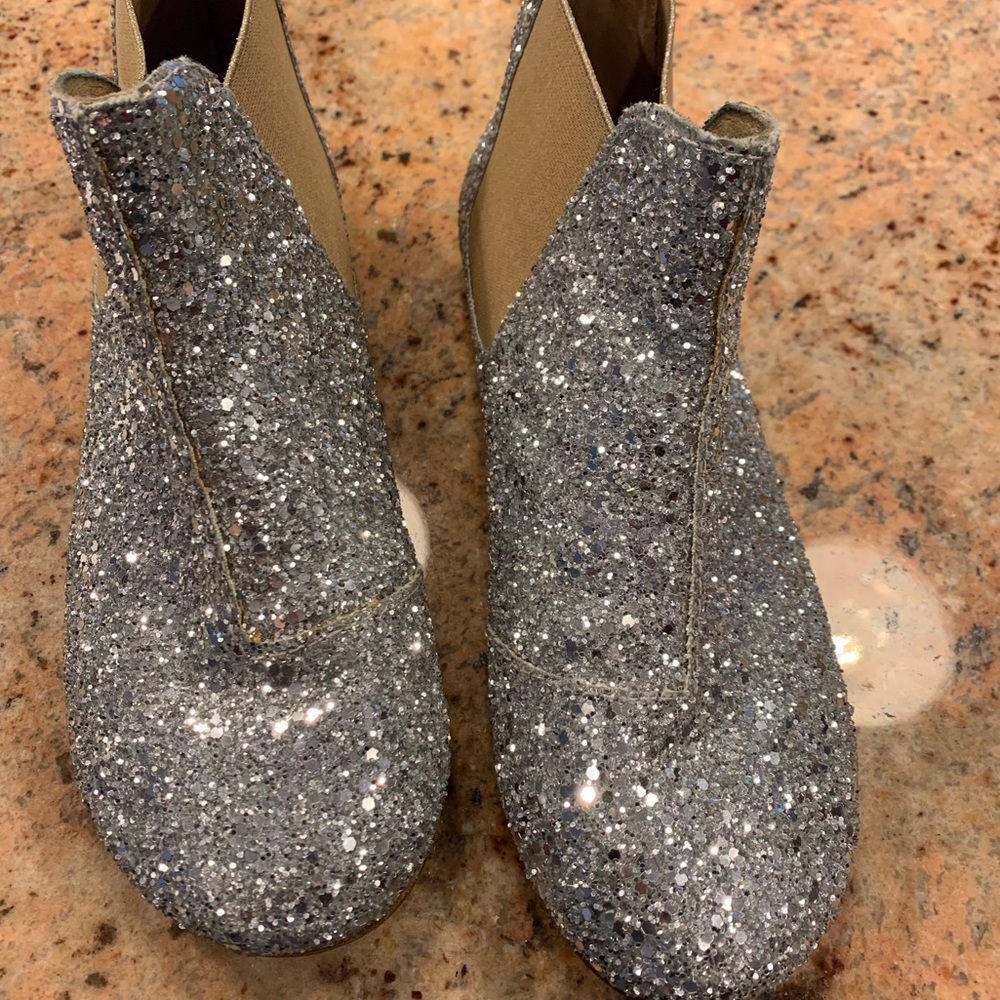 Pedro Garcia Gwen Glitter Leather booties.  Size 7